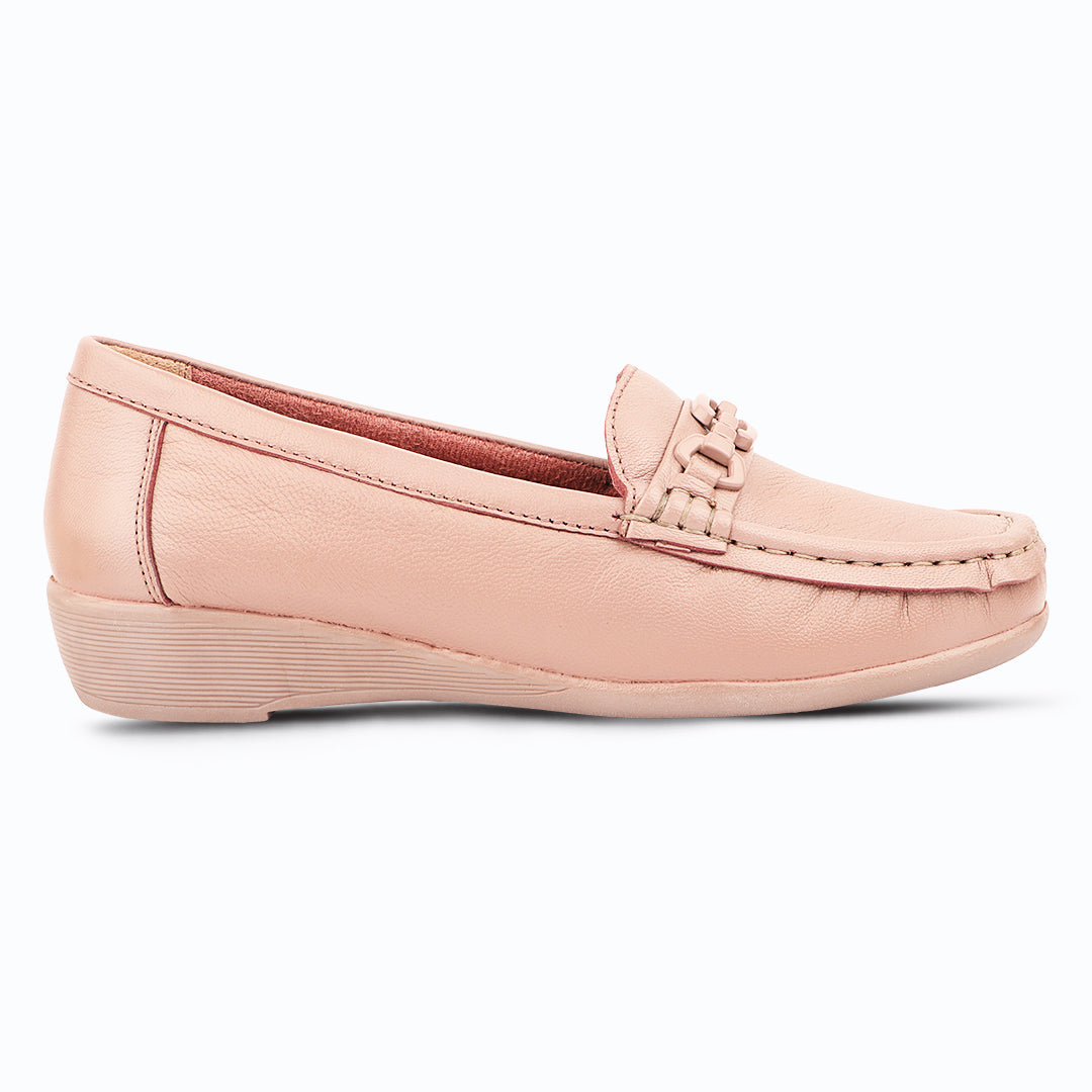 Medifeet Women’s Comfort Loafers – Genuine Leather Slip-On Flats with Arch Support & Cushioned Insole