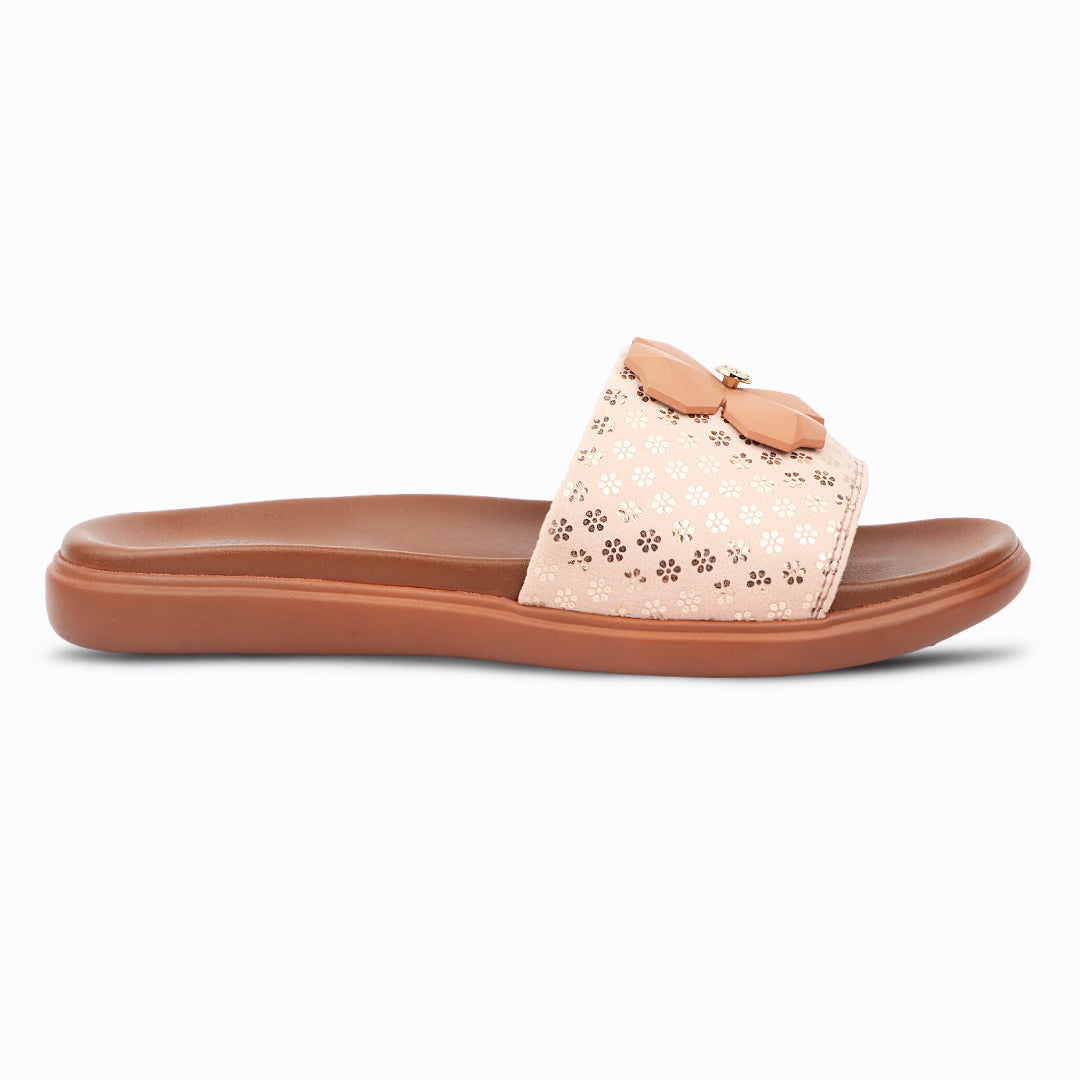 Medifeet Orthopedic Trendy Slides With Arch Support For Women's | Soft Cushion Sole Flats | Fashion Floral Footwear
