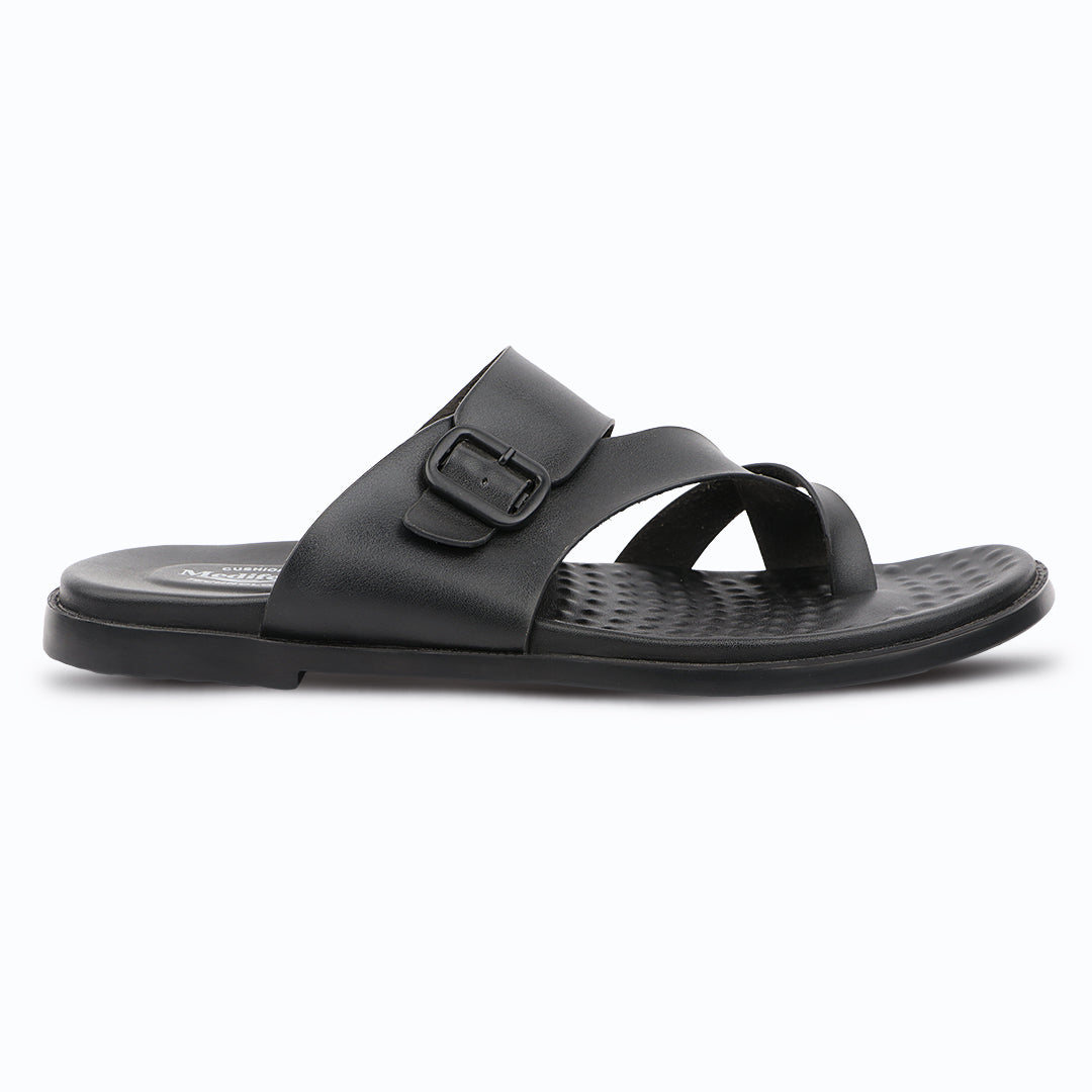 Medifeet Ortho-Stride Adjustable Toe-Ring Slide Sandals with Cushion Footbed