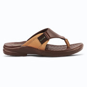 Medifeet All Day Comfort men's Slippers, (Leather Slippers V Strapped  Design)