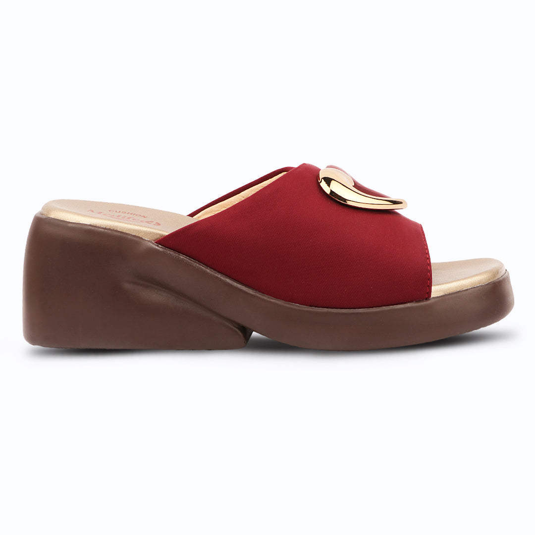 Medifeet Women's Elegant Comfort With Fashion Wedge Slide Sandals with Soft Cushioned Footbed & Engineered with BASF German Technology