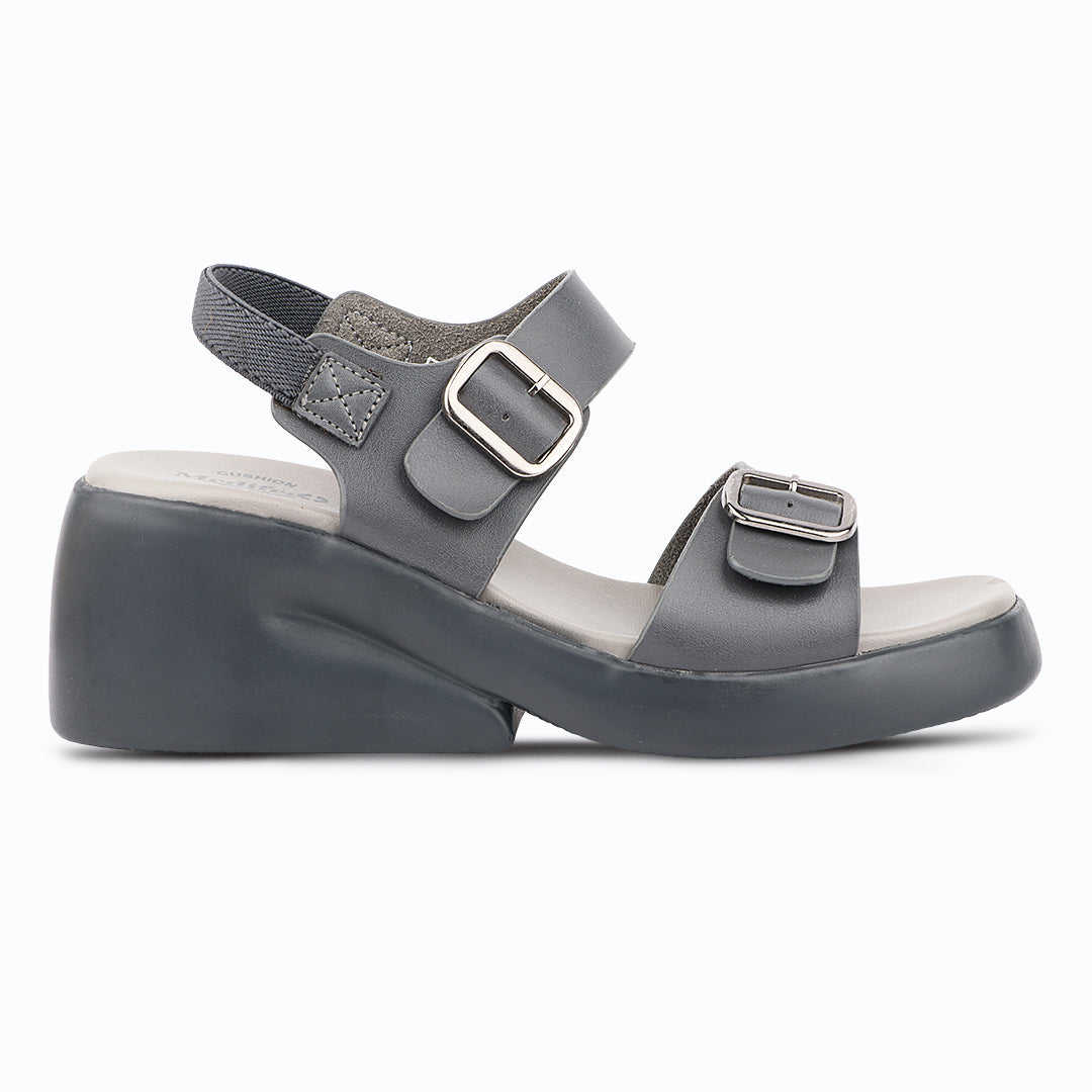 Medifeet Dual Strap Heel Sandal for Women (With Ankle Strap for Better Fit)