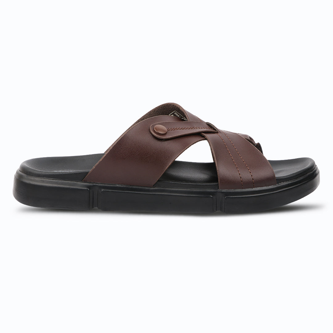 Medifeet ComfortZone Men's Cross Strap Slide Sandals | German Technology Comfort Midsole | Arch Support | Lightweight Slip-On Casual Footwear for Daily Wear