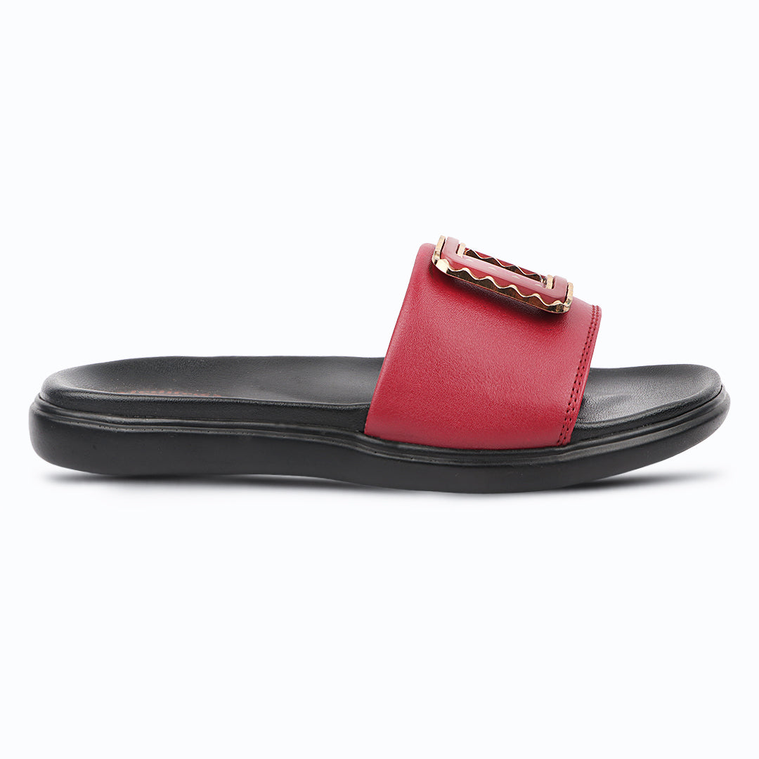 Medifeet Leather Sliders for Women (Comfortable & Classic Design)