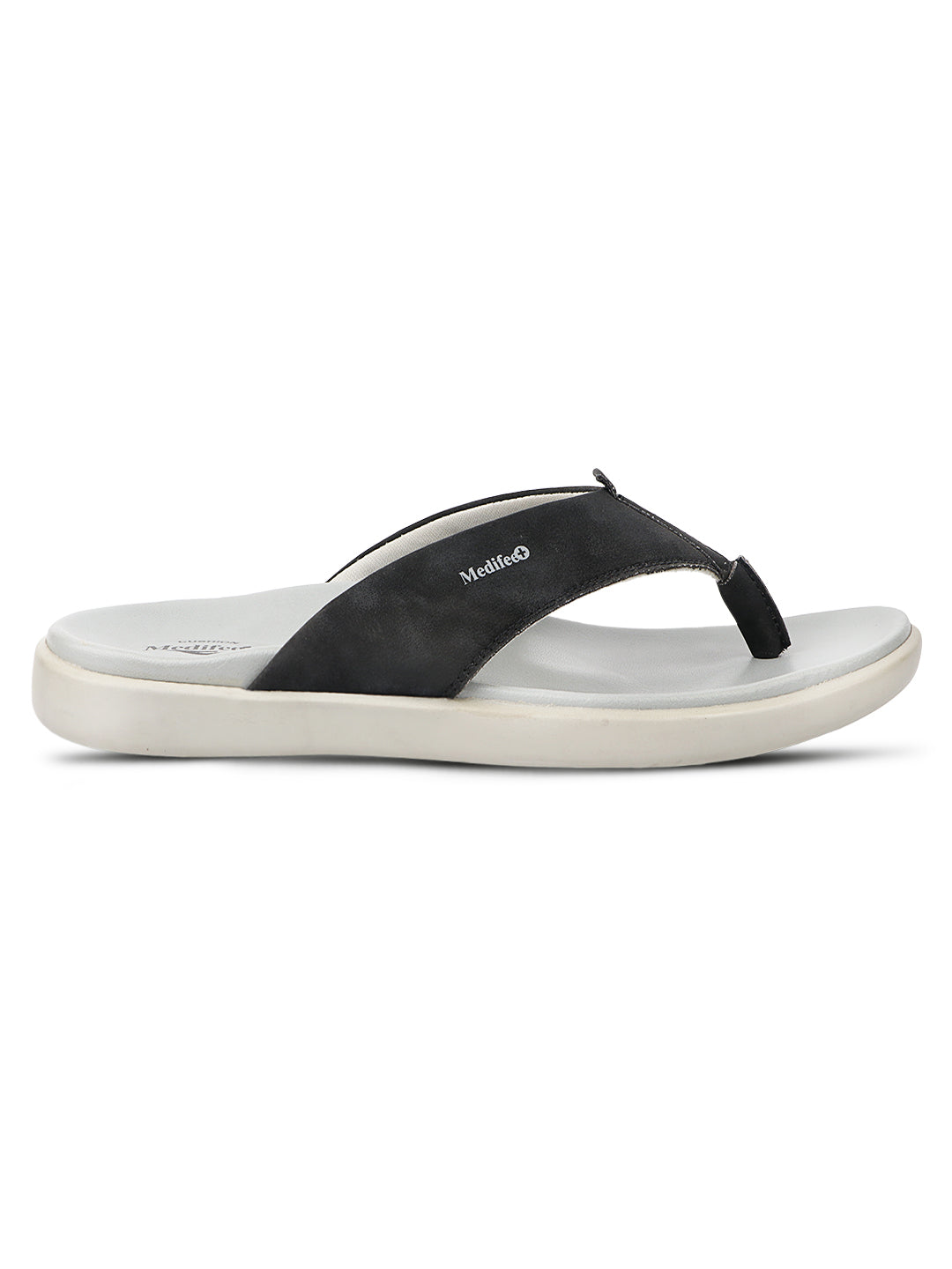 Medifeet Men's Leather Thong Slippers