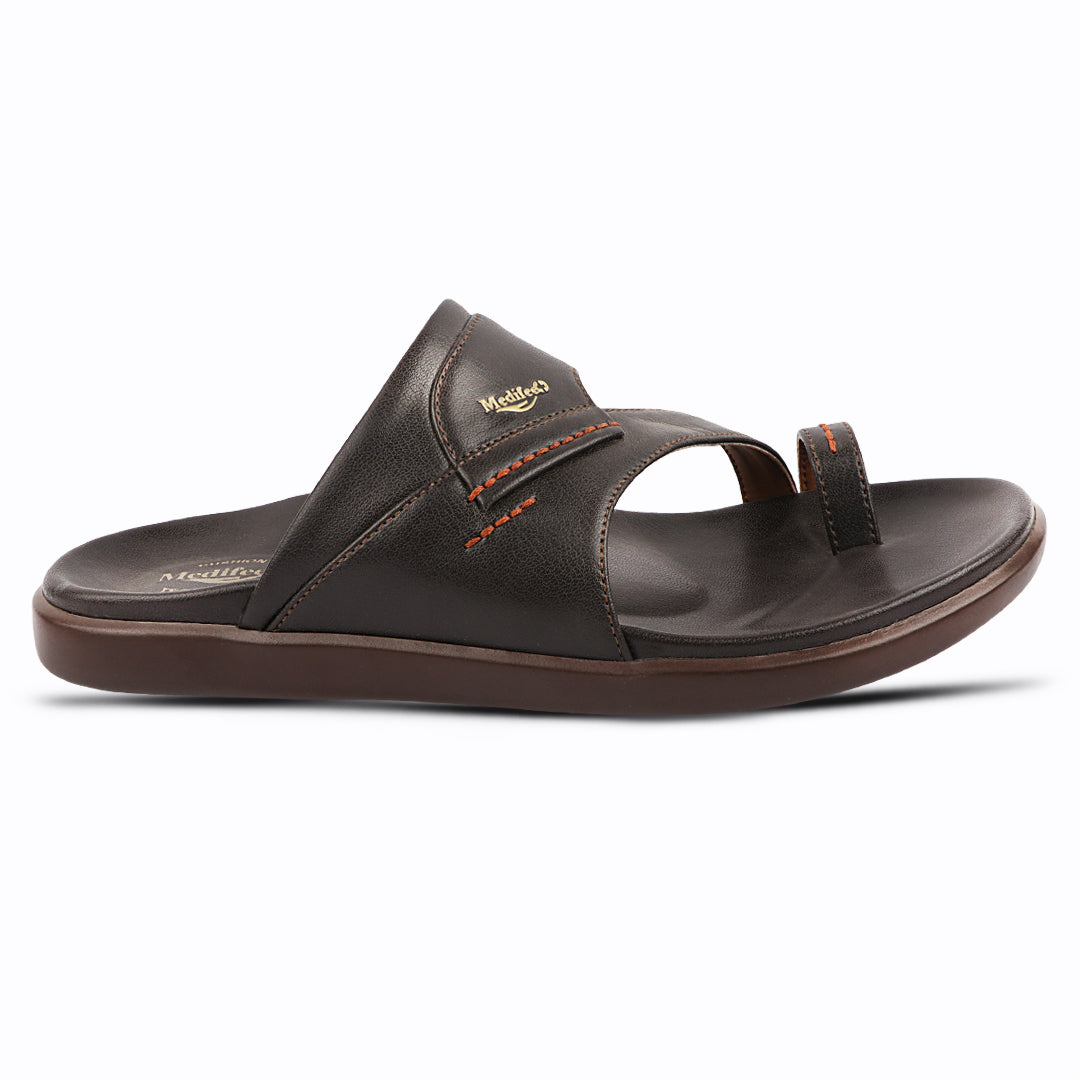 Medifeet Classic Design Leather Slippers for Men
(Ideal for Long Wear)