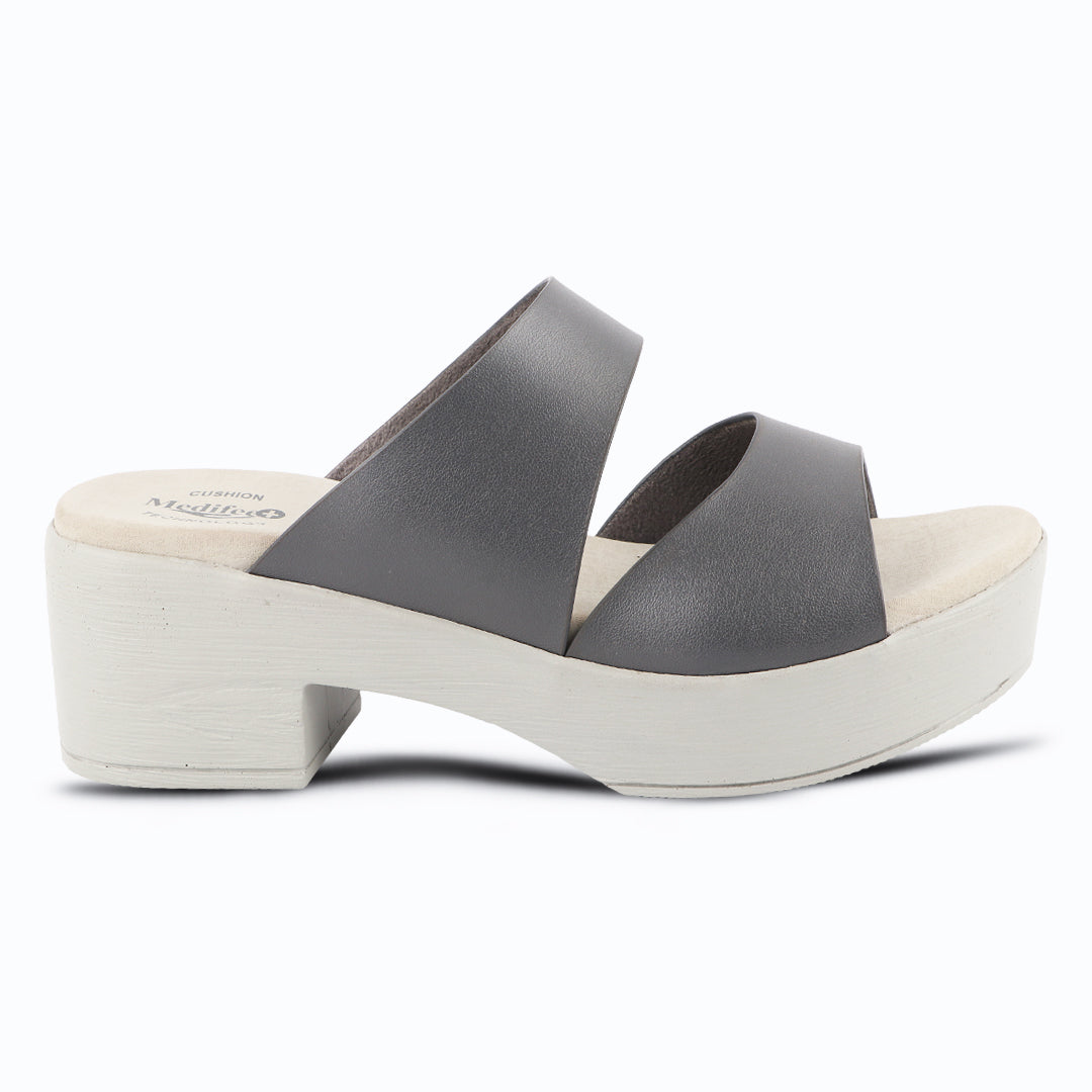 Medifeet Women’s Two Strap Slip-On Heels