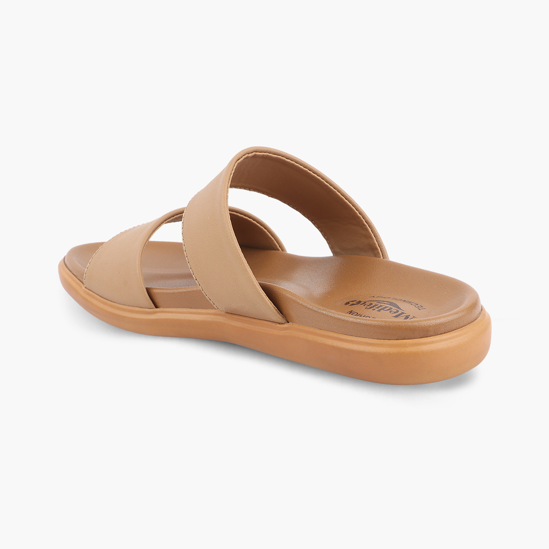 Medifeet Cushion & Comfortable Mono tone Slick Sandals For Women's