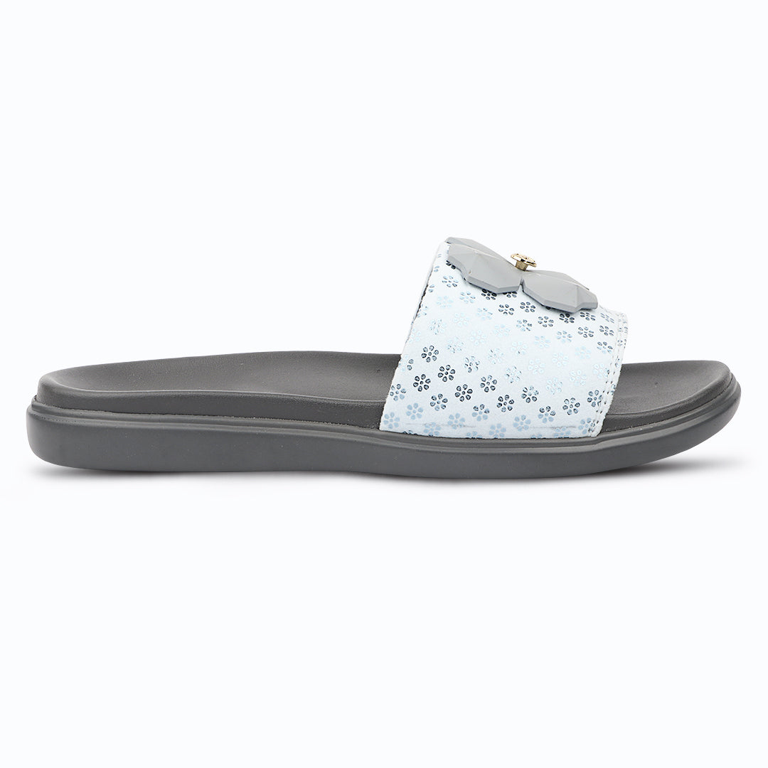 Medifeet Orthopedic Trendy Slides With Arch Support For Women's | Soft Cushion Sole Flats | Fashion Floral Footwear