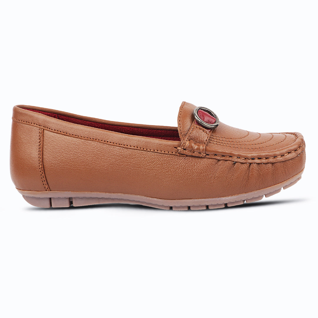 Medifeet Genuine Leather Comfort With Arch Support Loafers For Women's