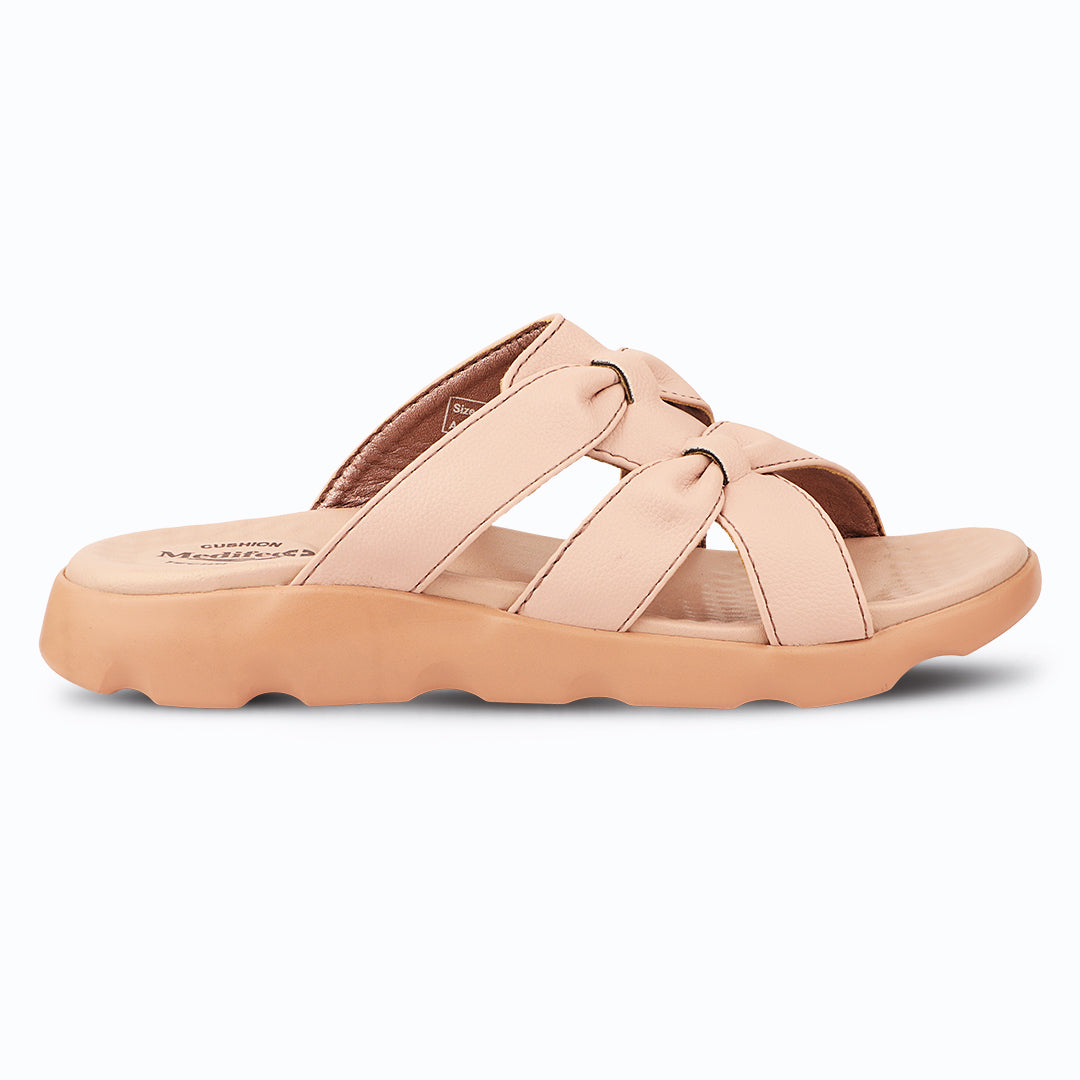 Medifeet Cross Loop Women's Orthopedic Ergonomic Comfort Slides | German Technology | Arch Support | Diabetic Friendly | Indoor & Outdoor Use Slippers