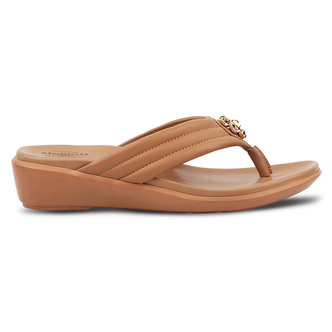 Medifeet Women's Comfort Wedge Sandals | German Technology | Ergonomic Arch Support | Soft Cushion Footbed | Anti-Skid Sole | Lightweight |
