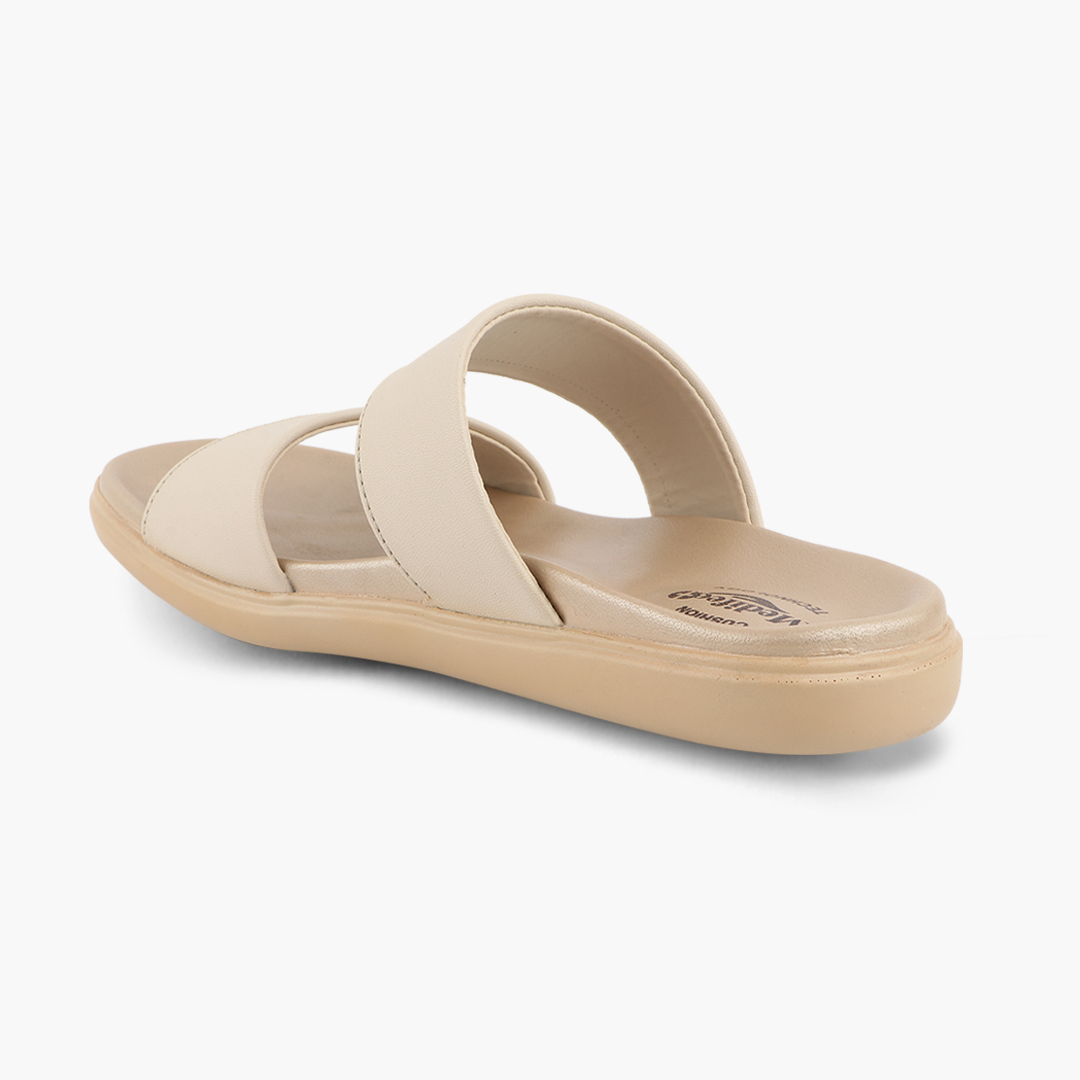 Medifeet Cushion & Comfortable Mono tone Slick Sandals For Women's