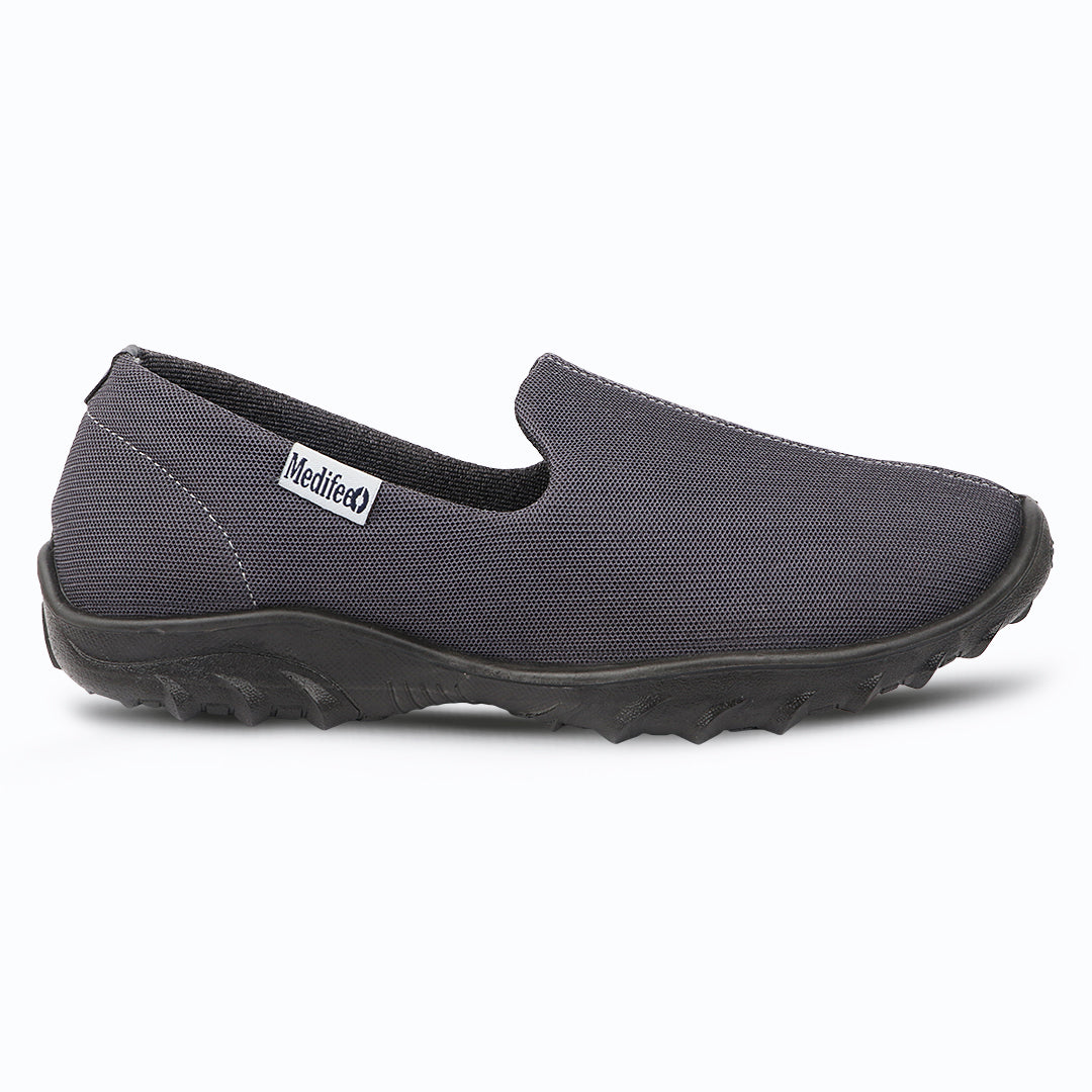 Medifeet FlexWalk OrthoCare Breathable Stretchable Diabetes Friendly Walking Shoes for Men with Pain Relief Comfort