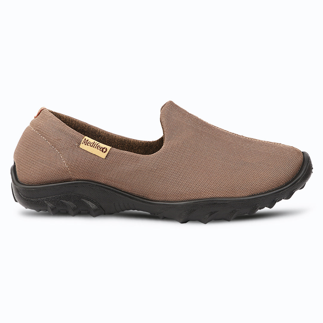 Medifeet FlexWalk OrthoCare Breathable Stretchable Diabetes Friendly Walking Shoes for Men with Pain Relief Comfort