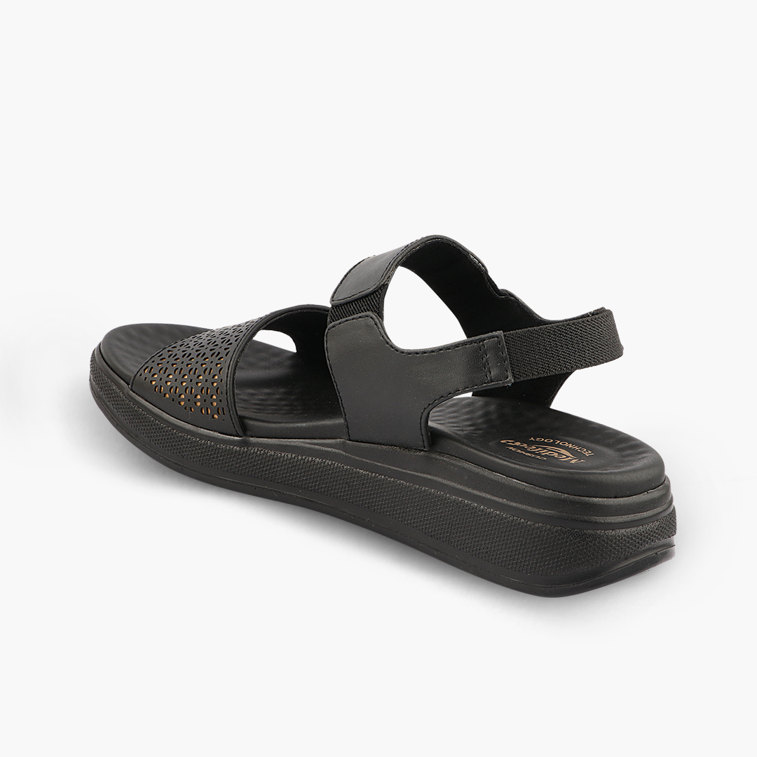 Medifeet Women’s Two Strap Sandals (with Stretchable Back Strap and Arch Support)