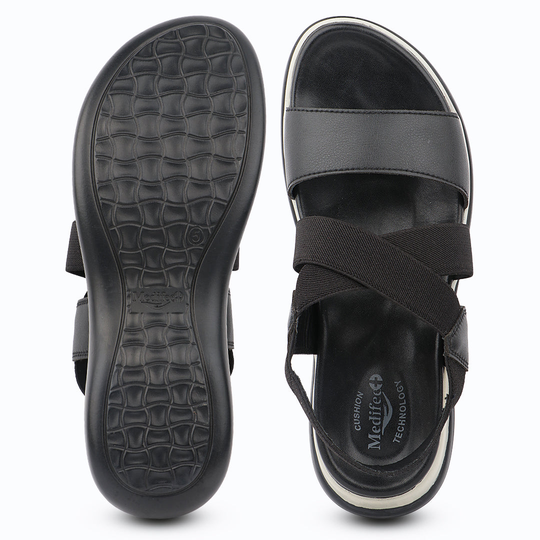 Medifeet ComfortSync Orthopedic Women Sandals with Arch Support & Cushioned Midsole | German Comfort Technology | Lightweight Anti-Skid Daily Walking Sandals