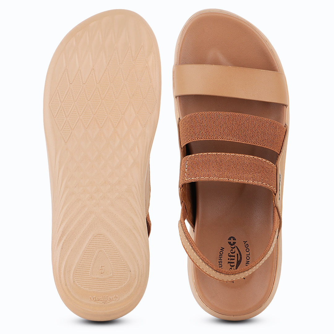 Medifeet TrioStyle Slingback Sandals for Women | Arch Support | Fashionable & Comfortable