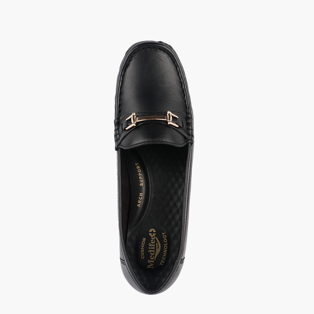 Medifeet Leather Moccasin / Loafers for Women
(Premium Leather | Cushioned Footbed)