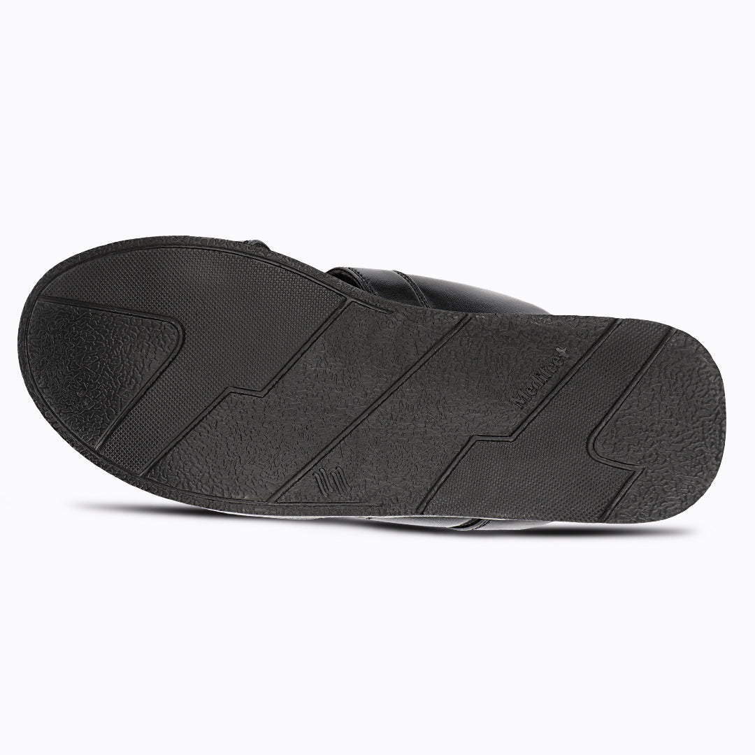 Super Comfortable Men’s Leather Slippers with Toe Ring