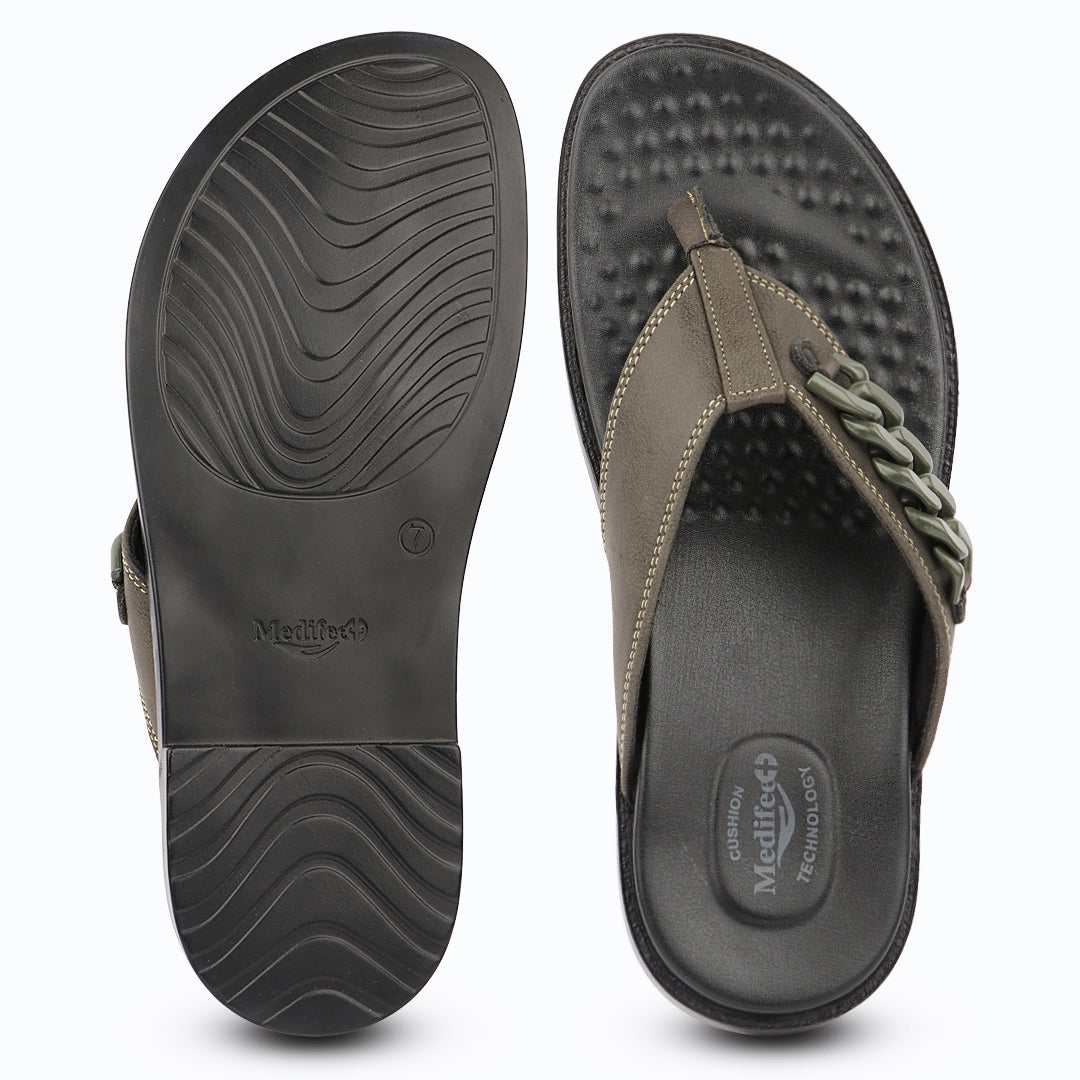 Medifeet Men’s Premium Orthopedic Comfort Sandals | Advanced Arch Support | Cushioned Footbed | Ergonomic Walking & Everyday Wear