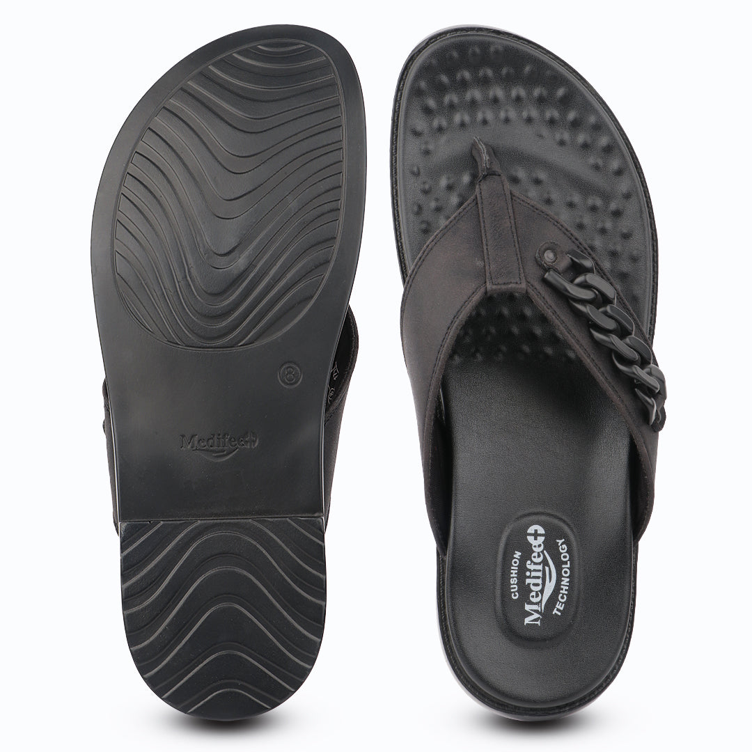 Medifeet Men’s Premium Orthopedic Comfort Sandals | Advanced Arch Support | Cushioned Footbed | Ergonomic Walking & Everyday Wear