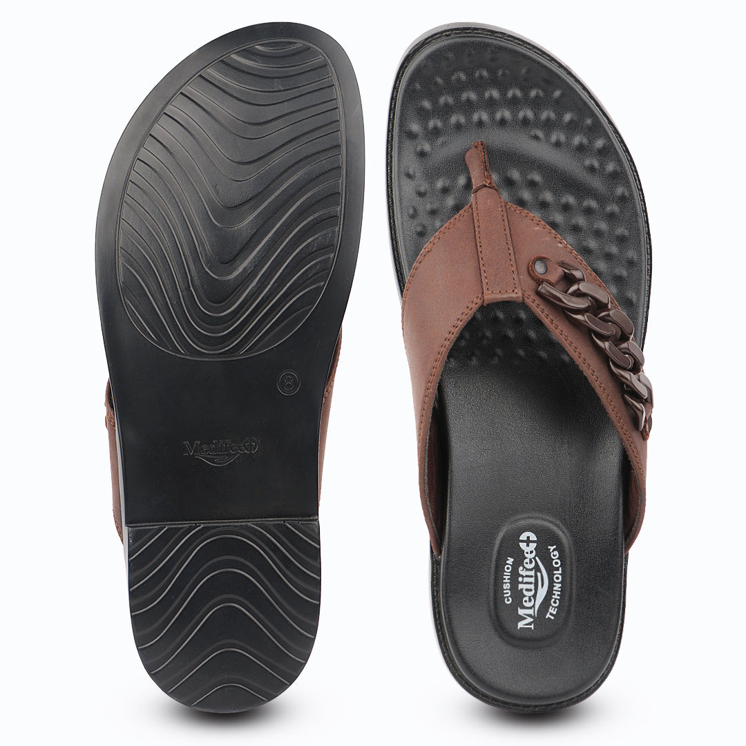 Medifeet Men’s Premium Orthopedic Comfort Sandals | Advanced Arch Support | Cushioned Footbed | Ergonomic Walking & Everyday Wear