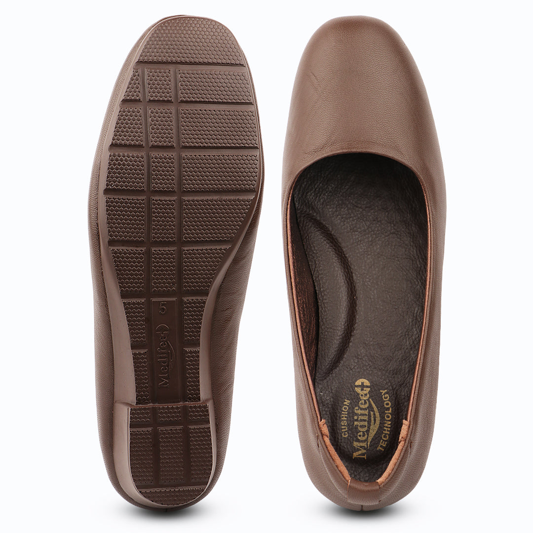 Medifeet Women’s Formal Pumps Slip-On – Cushioned Footbed, Arch Support, Lightweight Office & Casual Shoes