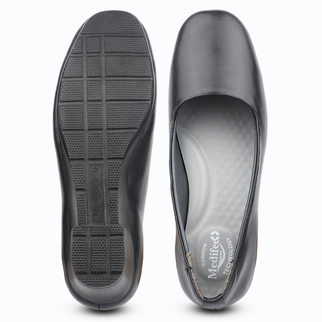 Medifeet Women’s Formal Pumps Slip-On – Cushioned Footbed, Arch Support, Lightweight Office & Casual Shoes