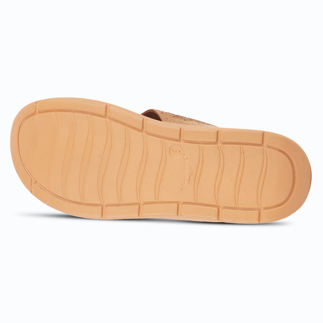Medifeet Stylish Stone and Comfy Slippers for Women with Midsole Arch Support