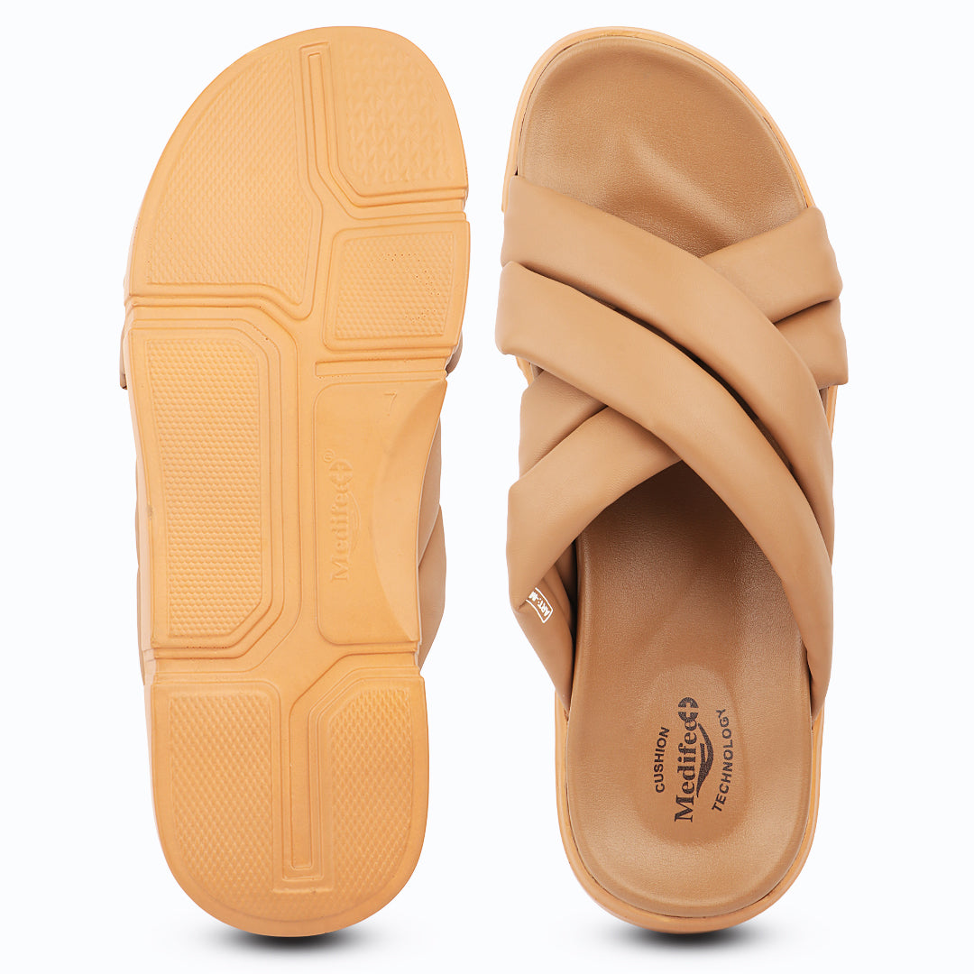 Medifeet Men’s Fashion Comfort Sandals with Orthopedic Support, Anti-Slip Sole & Cushion Comfort