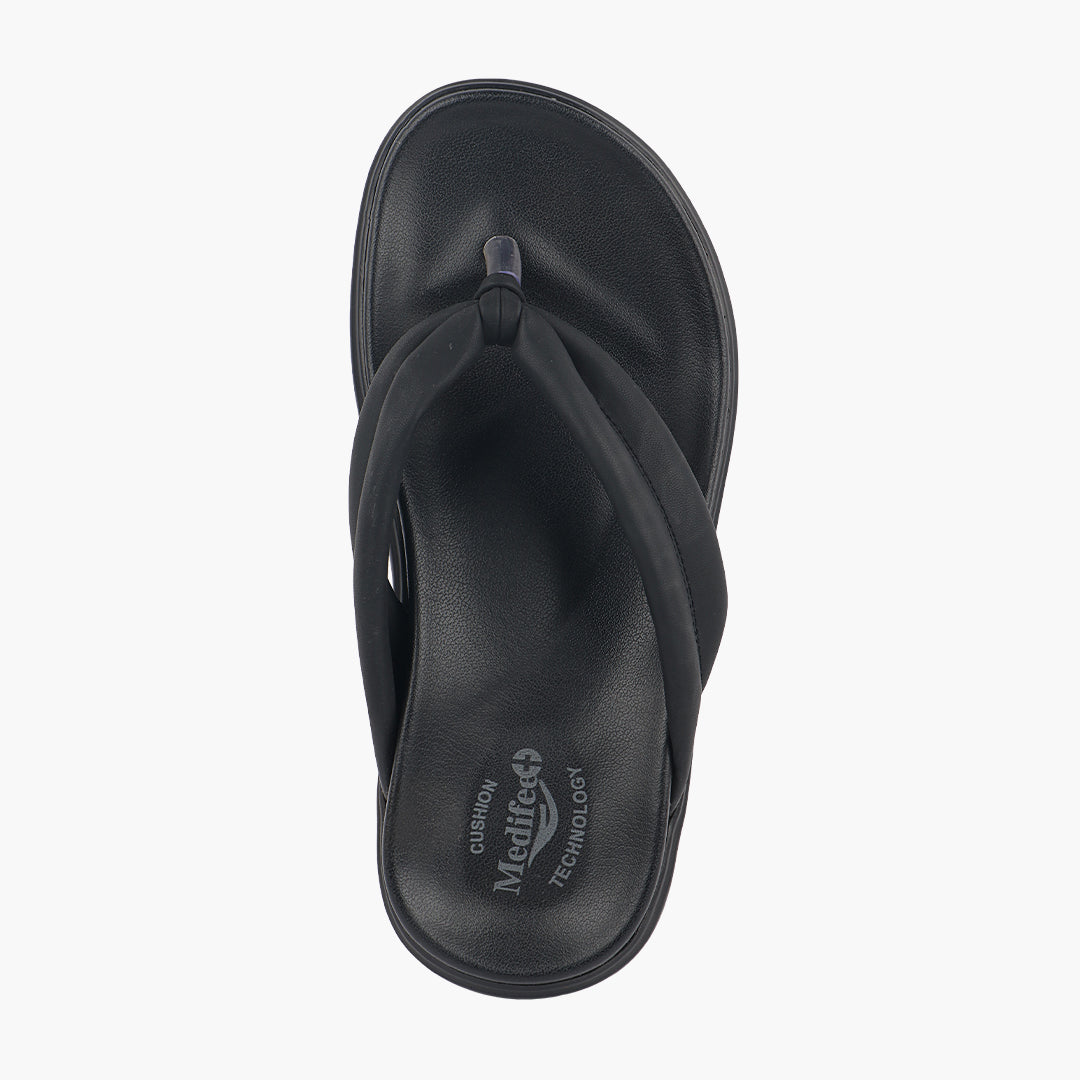 Medifeet Premium V Strap Slippers for Women (Comfortable & Arch Support)