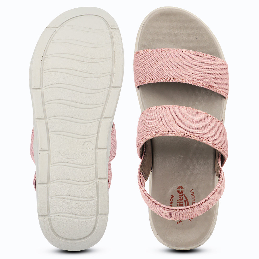 Medifeet Women's Dual Strap Fashion Sandals (with High Back Strap & Arch Support)