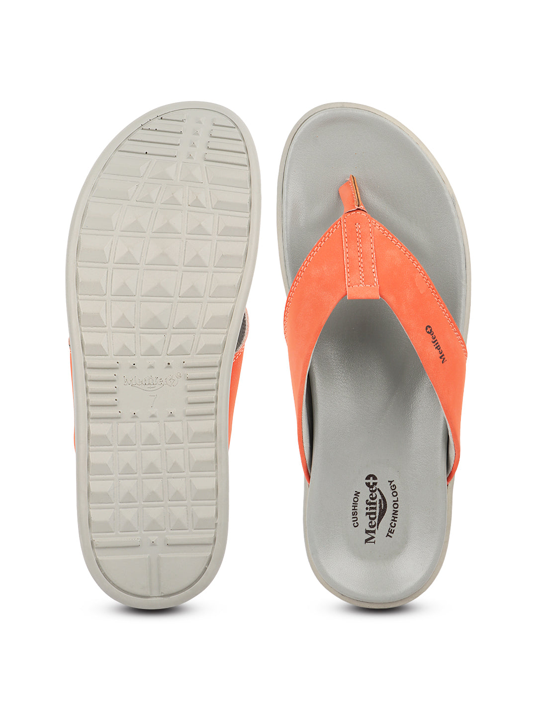 Medifeet Men's Leather Thong Slippers