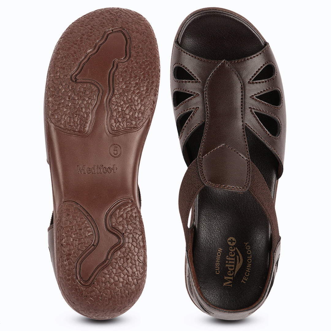 Medifeet Crowne Style Sandals for Women (with High Back & Arch Support)