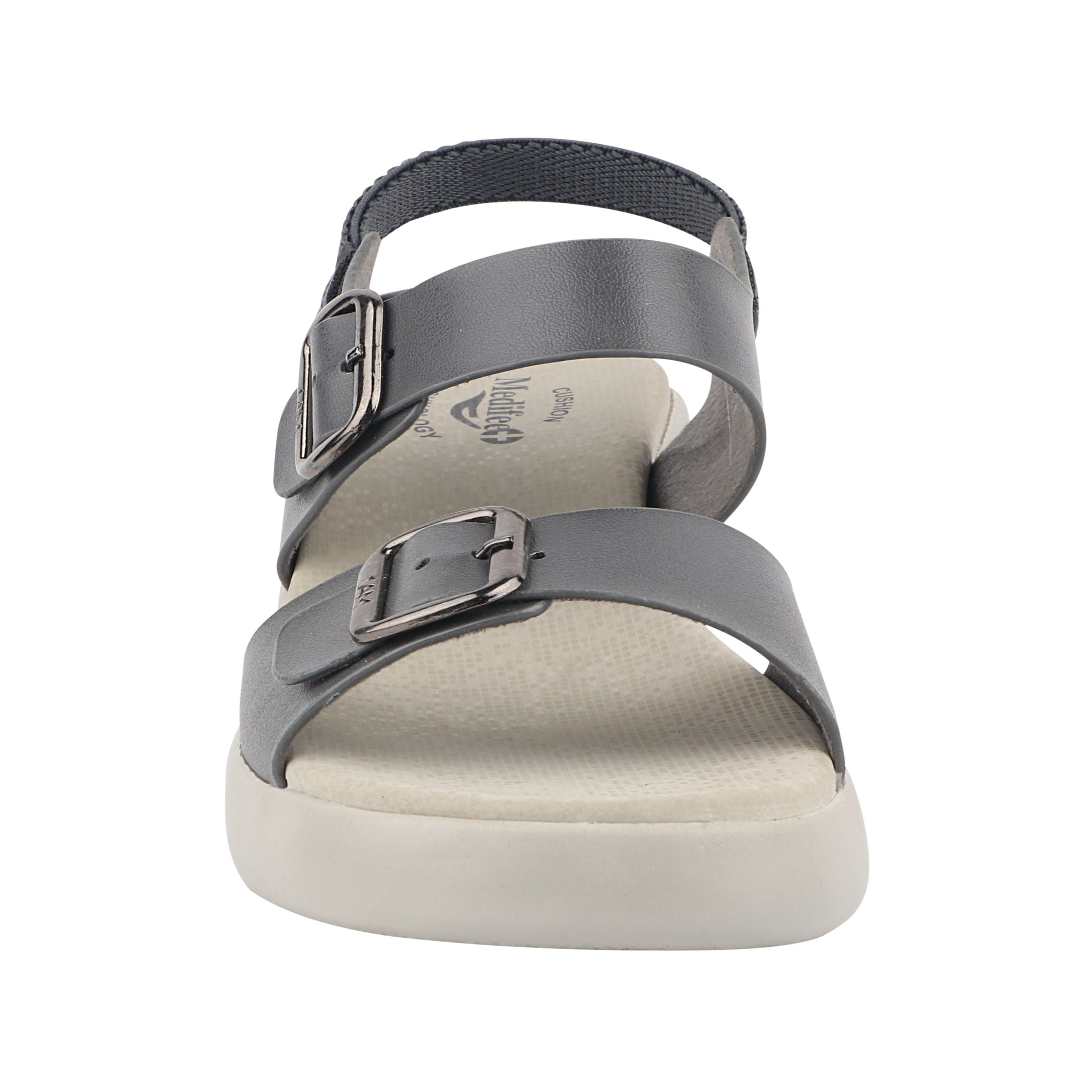 Medifeet Dual Strap Heel Sandal for Women (With Ankle Strap for Better Fit)