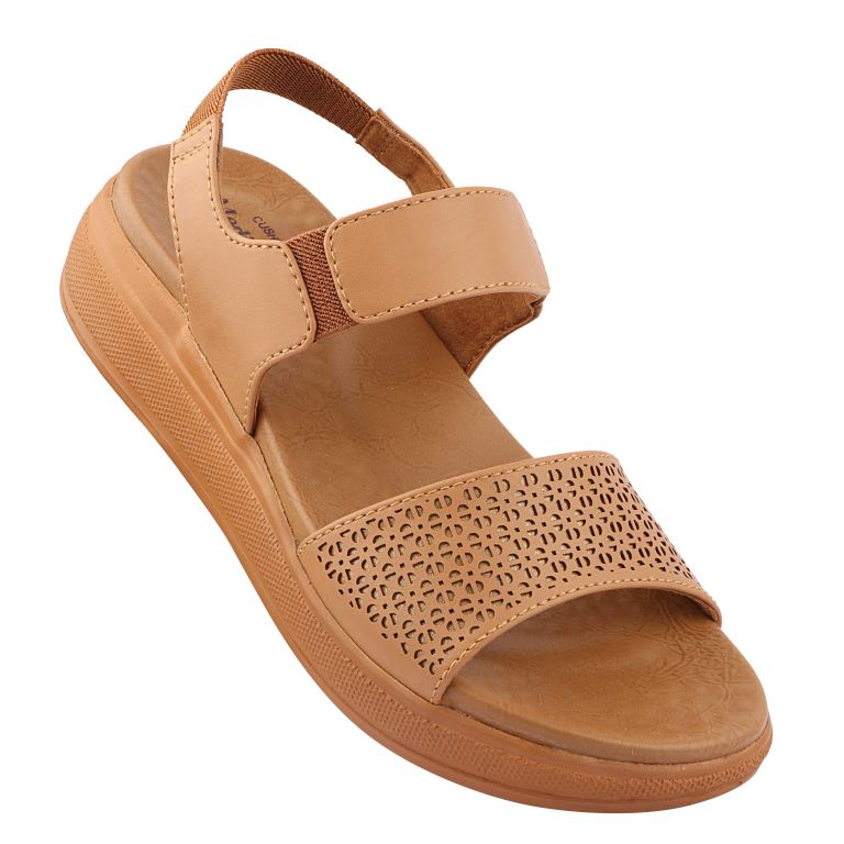 Medifeet Women’s Two Strap Sandals (with Stretchable Back Strap and Arch Support)