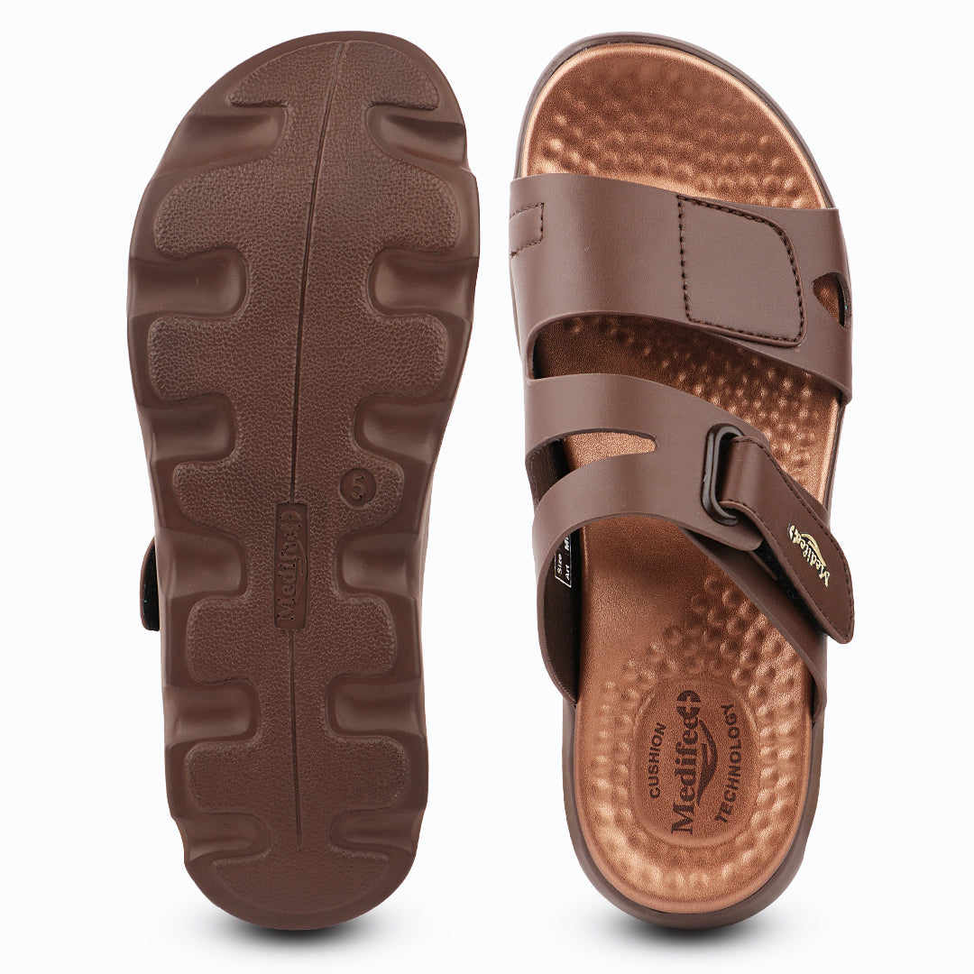 Medifeet Women's Therapeutic Comfort Sandals | Helps Reduce Lower Back, Hip & Ankle Stress | Cushioned Pressure Relief Footbed
