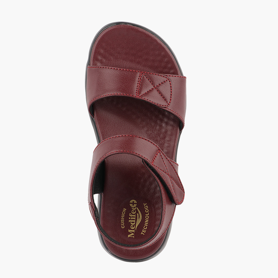 Medifeet Women’s Ankle Strap Sandals (with Comfortable Arch Support)