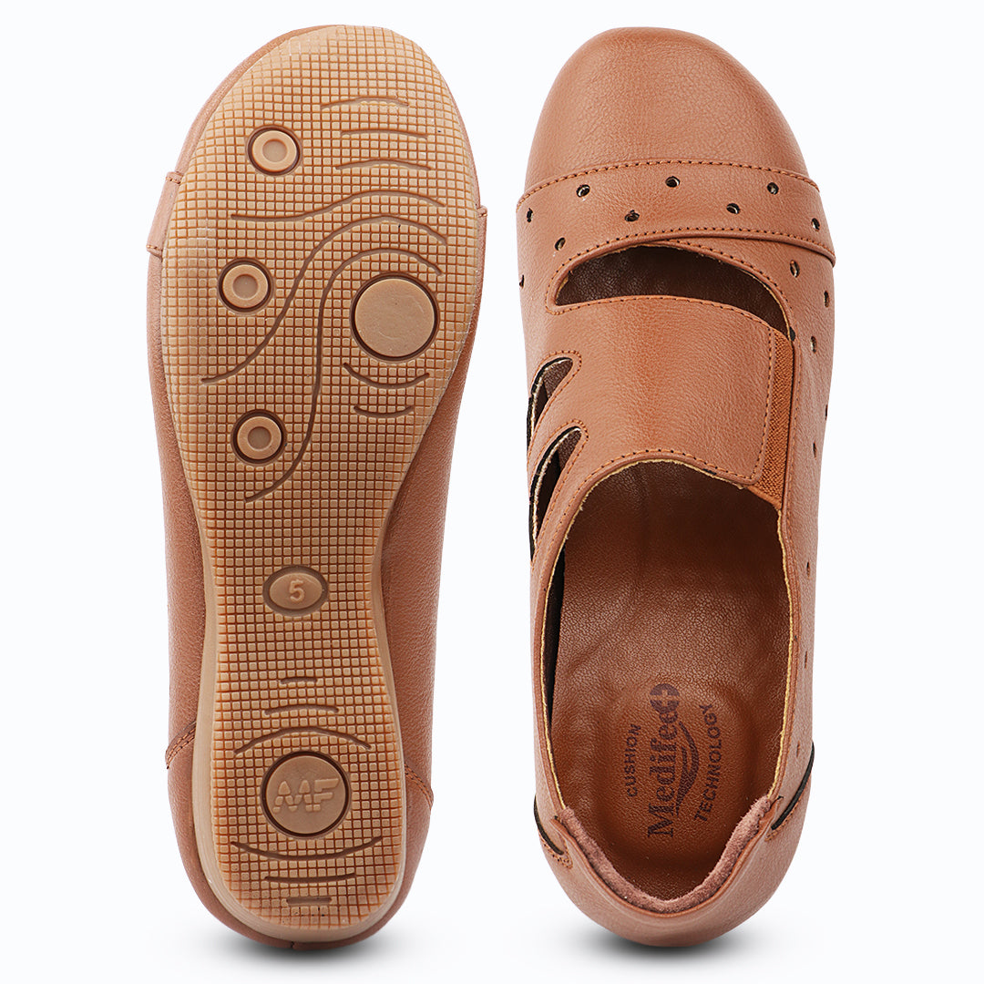 Medifeet Women’s Daily Comfort Footwear – Soft Cushion Slip-On Shoes with Airflow Design