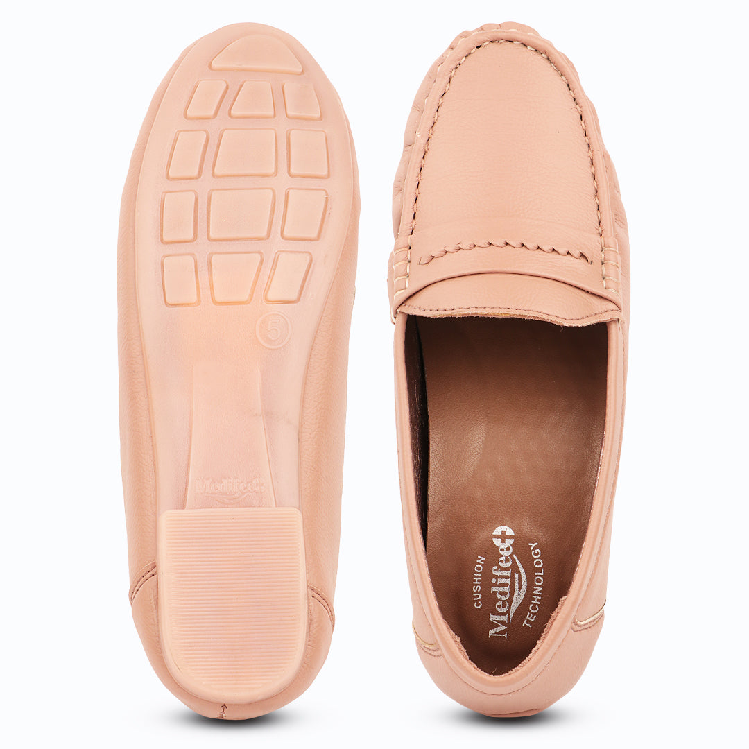 Medifeet WalkLite Women’s Loafers | Cushion Technology Soft Footbed | Everyday Walking & Work Wear Shoes