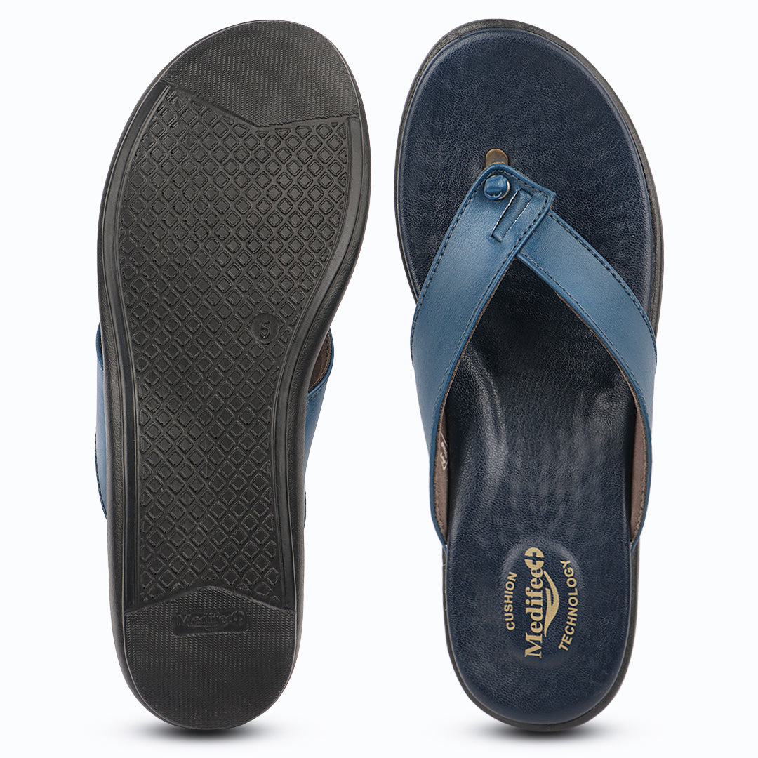 Medifeet Cherry Standard Slippers With Cushion Footbed For Women's