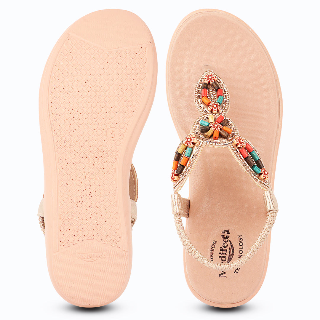 Medifeet SoftStep Boho Chic Sandals – Pain-Free Fashion Walking | Style Without Sacrificing Comfort