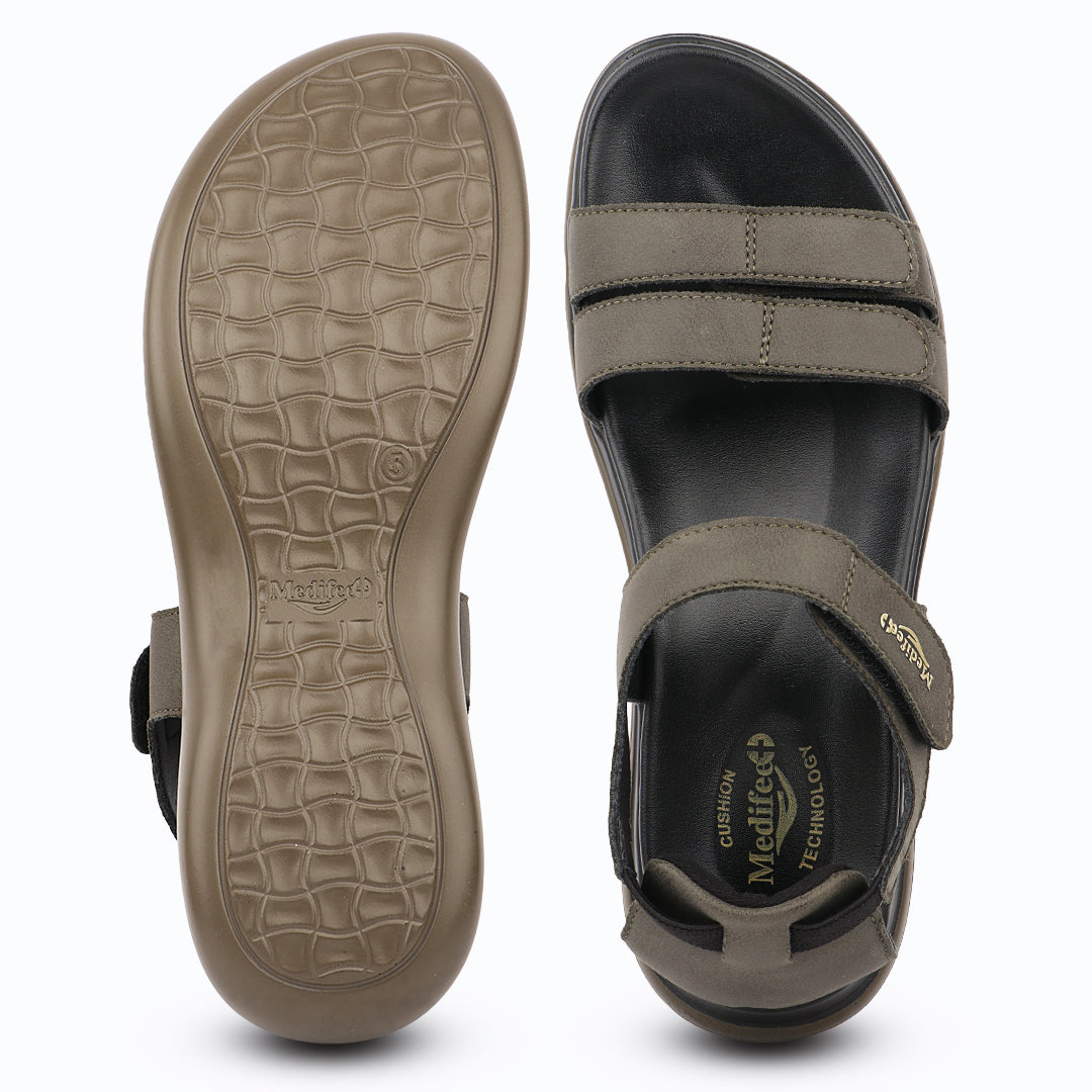 Medifeet Women's Orthopedic Walking Sandals | Adjustable Hook-and-Loop Straps | Soft Cushion Footbed | Anti-Slip Comfort Sandals