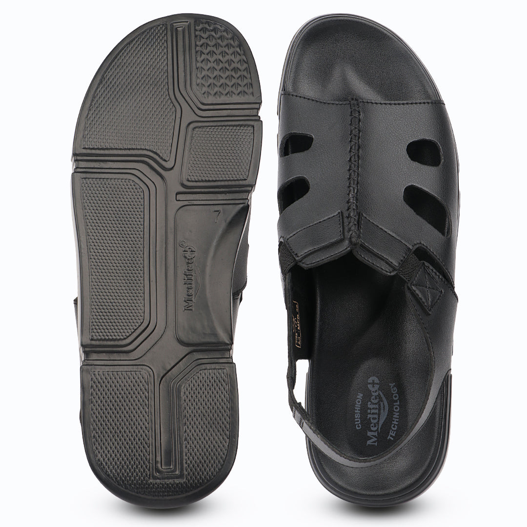 Medifeet Men's Orthopedic Slingback Sandals | Arch Support | German Comfort Technology | Everyday Comfort