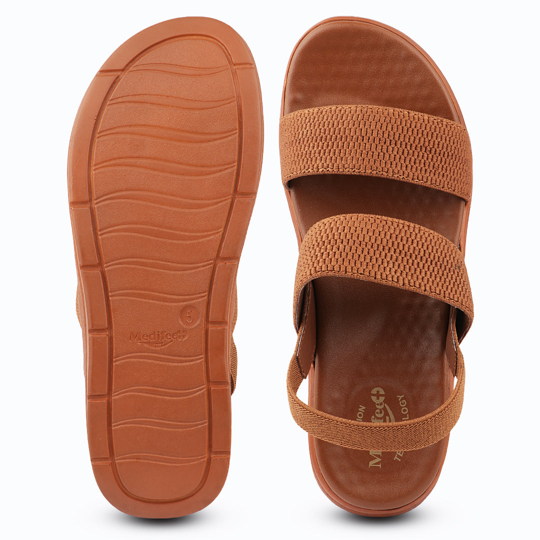 Medifeet Dual Strap Sandals for Women
(with High Back Strap & Arch Support)