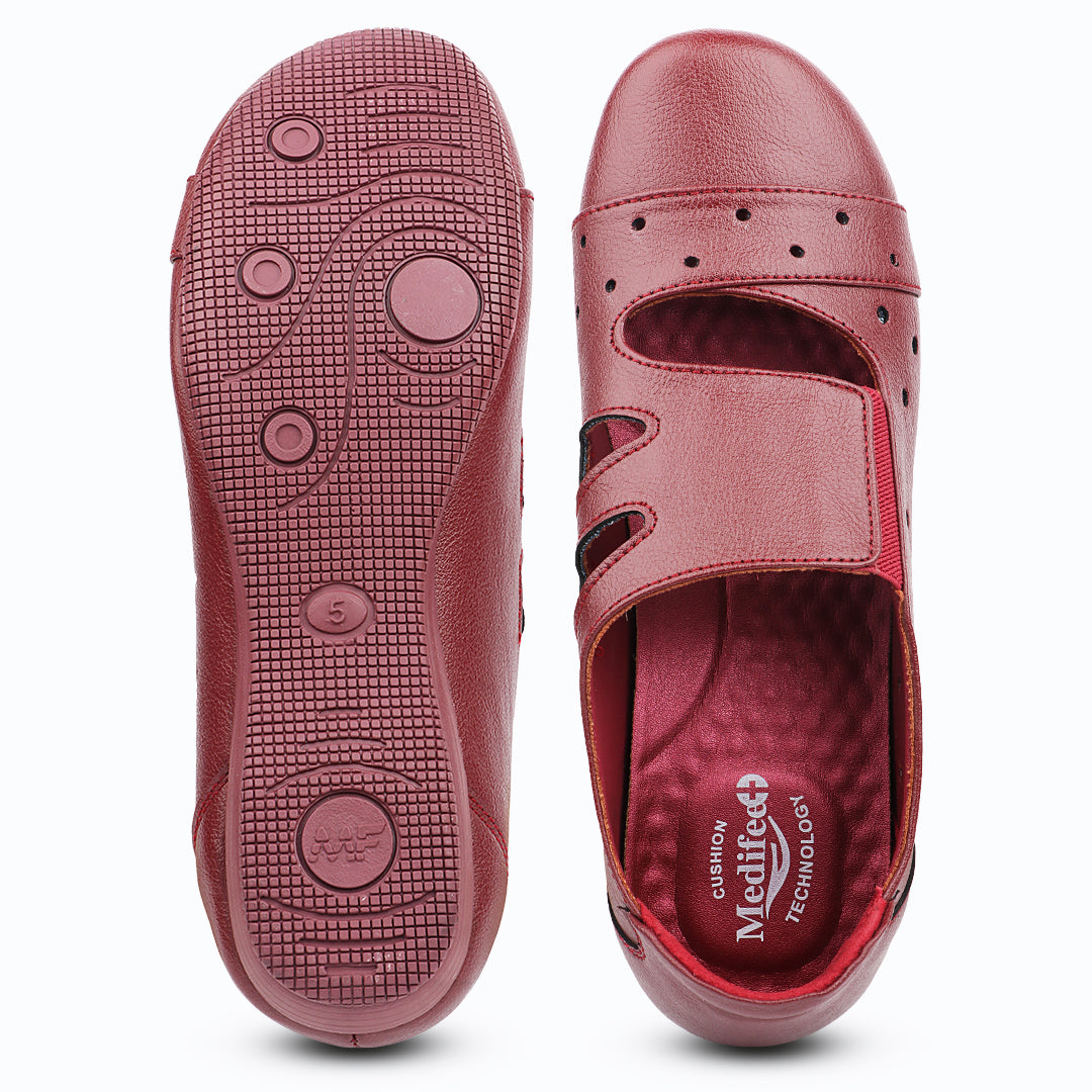 Medifeet Women’s Daily Comfort Footwear – Soft Cushion Slip-On Shoes with Airflow Design