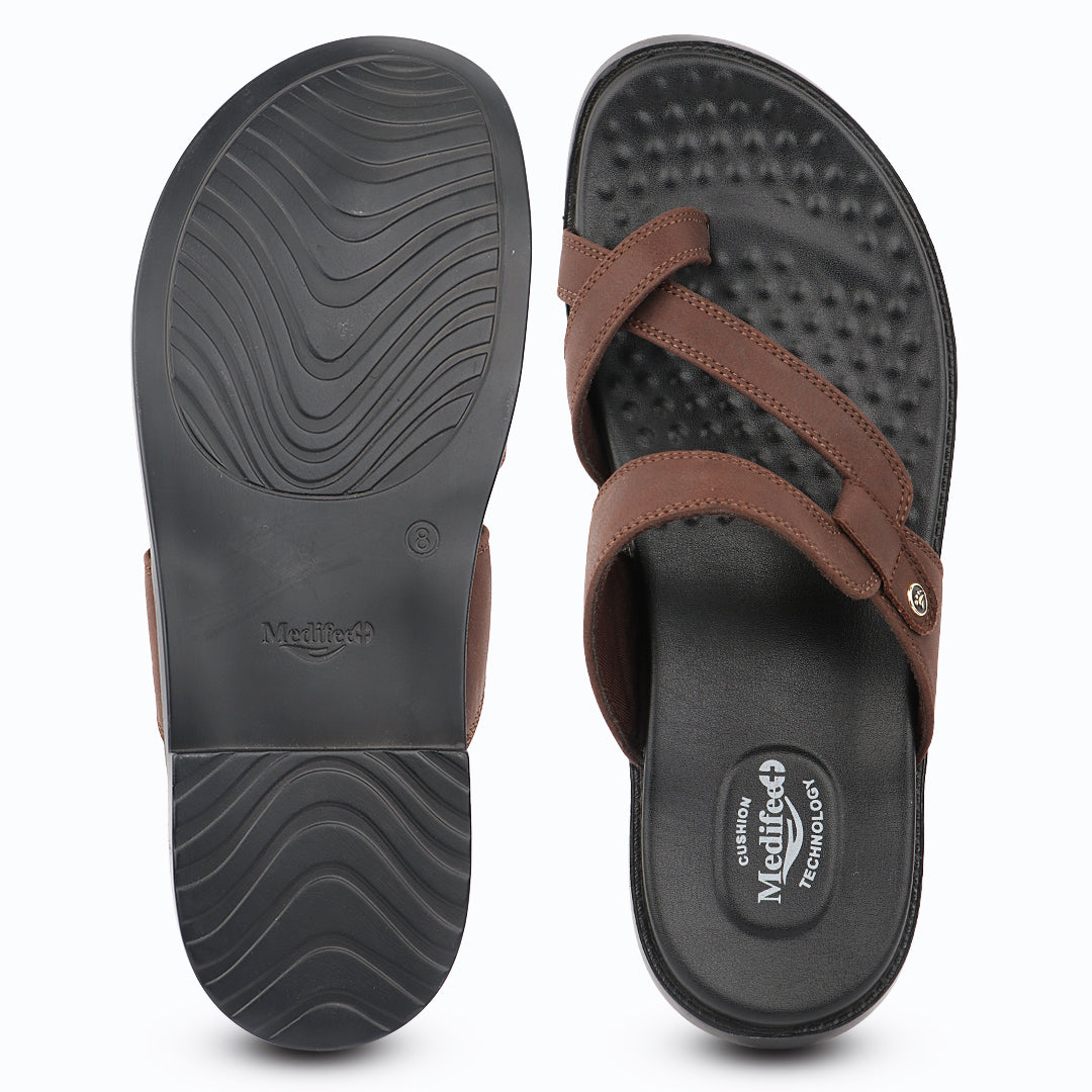 Medifeet Men’s Everyday Ease Slip-On Slipper - Lightweight | Flexible | Daily Comfort | Orthopedic Support