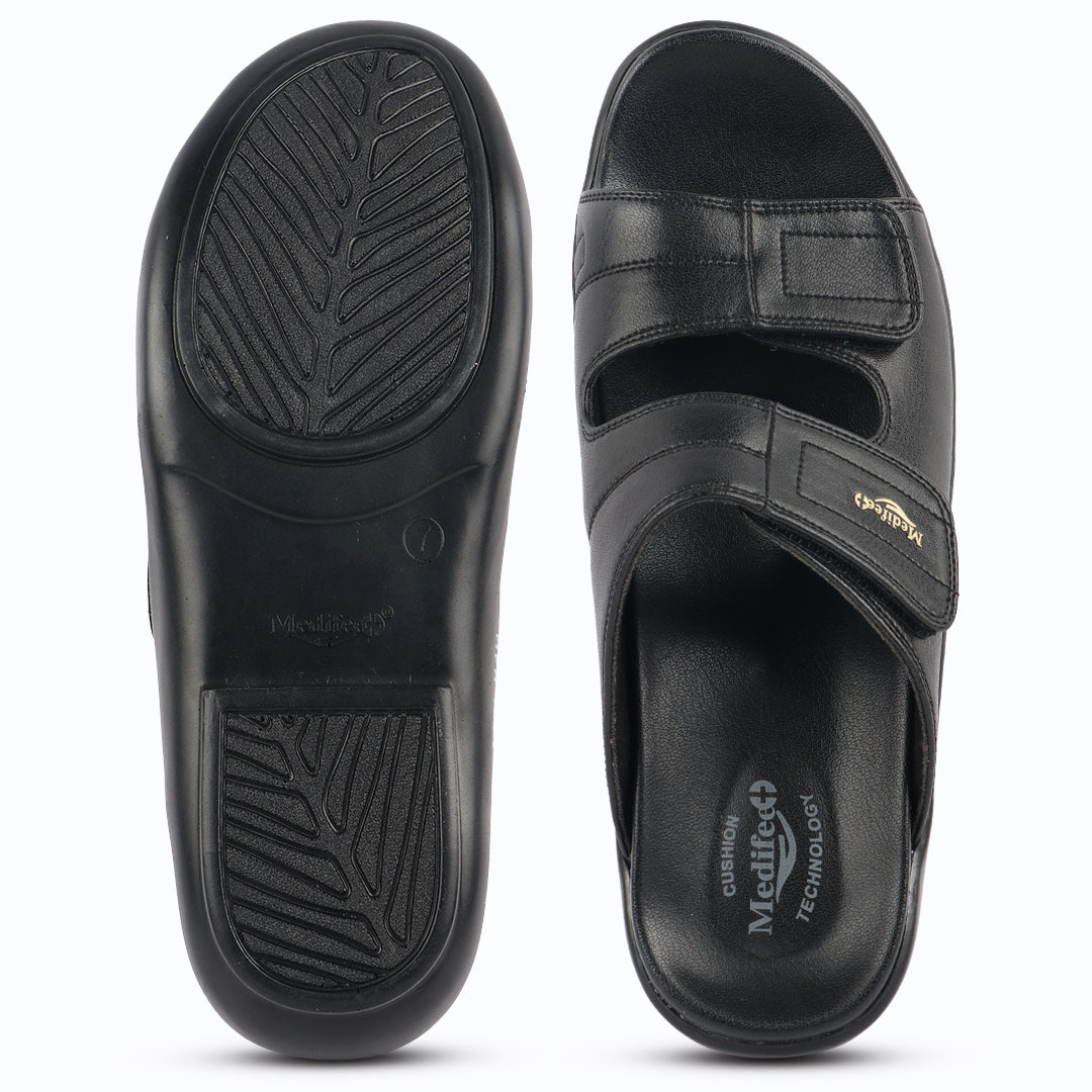 Medifeet Comfort Sandals, Dual Adjustable Straps,Orthopedic Slides