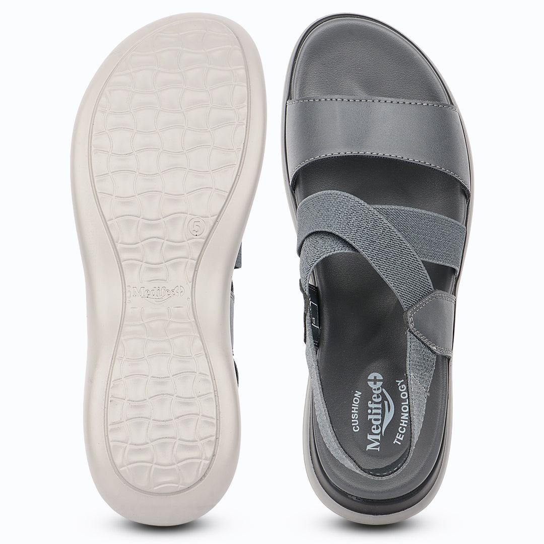 Medifeet ComfortSync Orthopedic Women Sandals with Arch Support & Cushioned Midsole | German Comfort Technology | Lightweight Anti-Skid Daily Walking Sandals